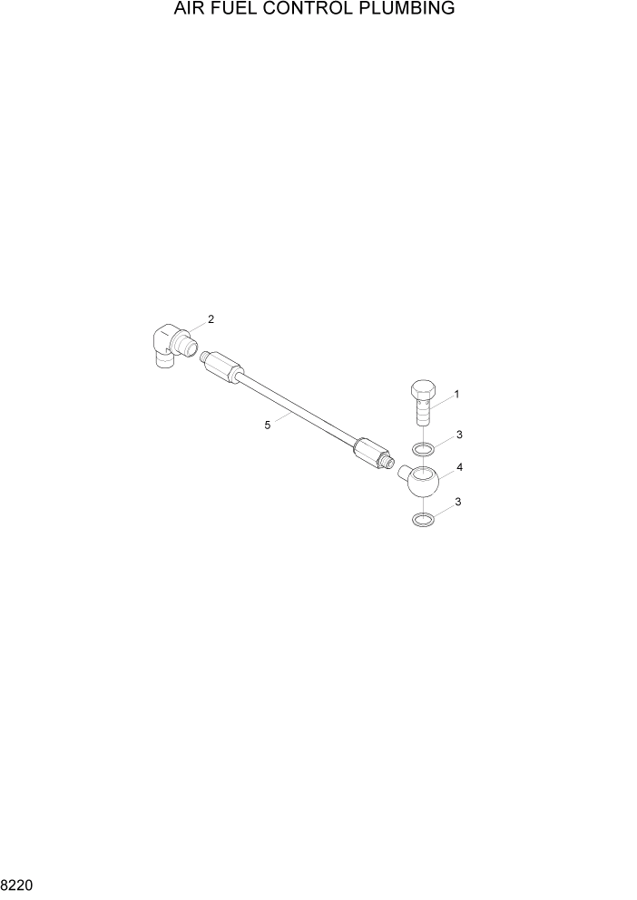 Схема запчастей Hyundai HL740-3ATM - PAGE 8220 AIR FUEL CONTROL PLUMBING ДВИГАТЕЛЬ БАЗА