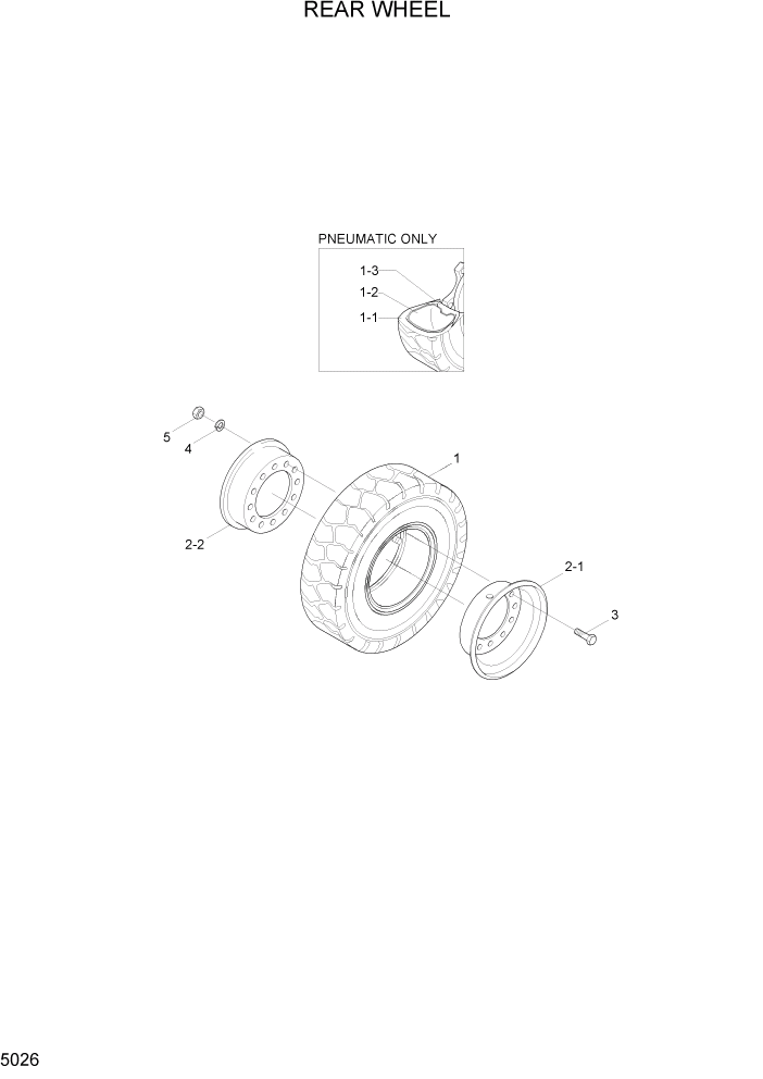 Схема запчастей Hyundai 20/25/30/33D-7E - PAGE 5026 REAR WHEEL СИСТЕМА УПРАВЛЕНИЯ