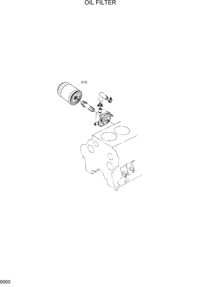 Схема запчастей Hyundai 20/25/30/33D-7E - PAGE 9060 OIL FILTER ДВИГАТЕЛЬ БАЗА