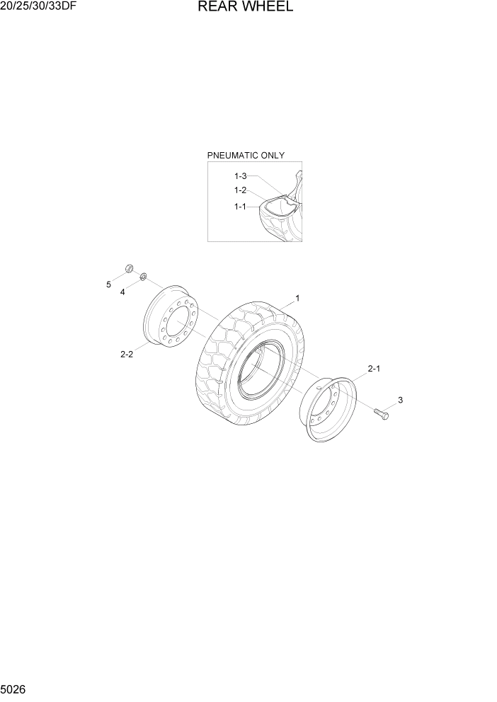 Схема запчастей Hyundai 20/25/30/33DF - PAGE 5026 REAR WHEEL СИСТЕМА УПРАВЛЕНИЯ