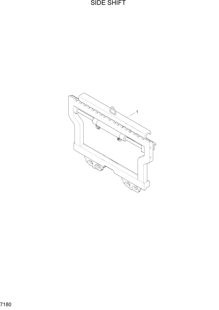 Схема запчастей Hyundai HBR20/HBR25-7 - PAGE 7180 SIDE SHIFT РАБОЧЕЕ ОБОРУДОВАНИЕ
