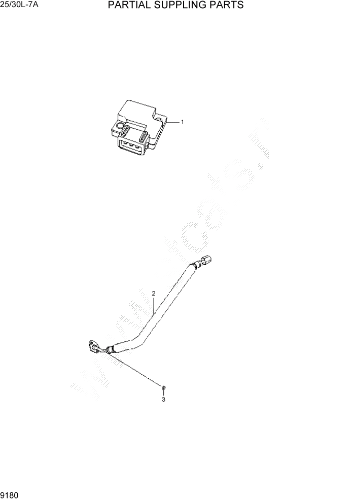 Схема запчастей Hyundai 25/30L-7A - PAGE 9180 PARTIAL SUPPLING PARTS ДВИГАТЕЛЬ БАЗА