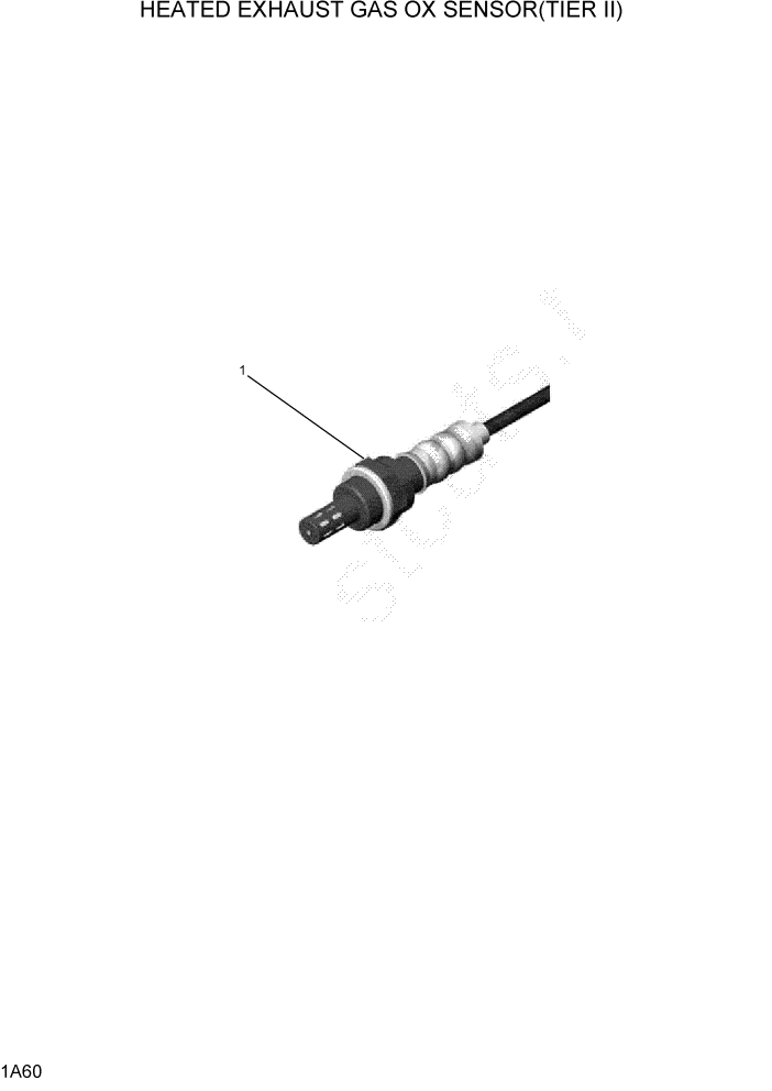 Схема запчастей Hyundai HLF15/HLF18-5 - PAGE 1A60 HEATED EXHAUST GAS OX SENSOR(TIER II) СИСТЕМА ДВИГАТЕЛЯ