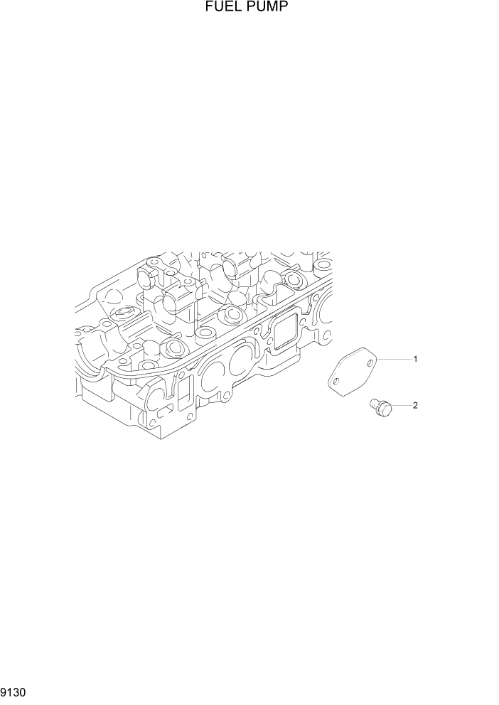 Схема запчастей Hyundai HLF15/HLF18-5 - PAGE 9130 FUEL PUMP ДВИГАТЕЛЬ БАЗА