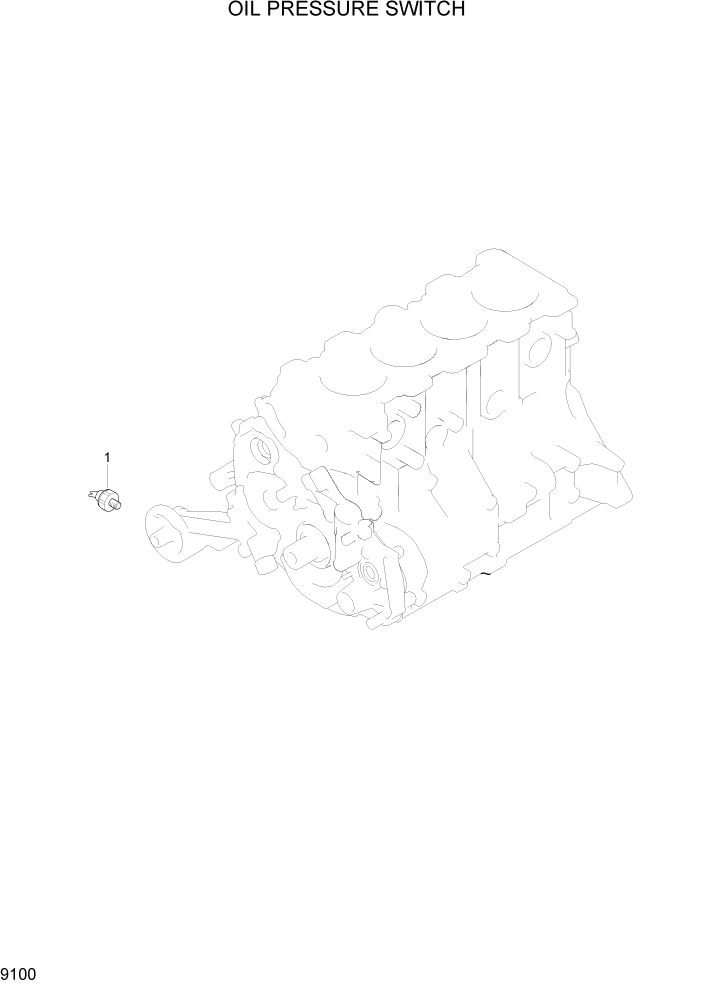 Схема запчастей Hyundai HLF20/HLF25/HLF30-5 - PAGE 9100 OIL PRESSURE SWITCH ДВИГАТЕЛЬ БАЗА