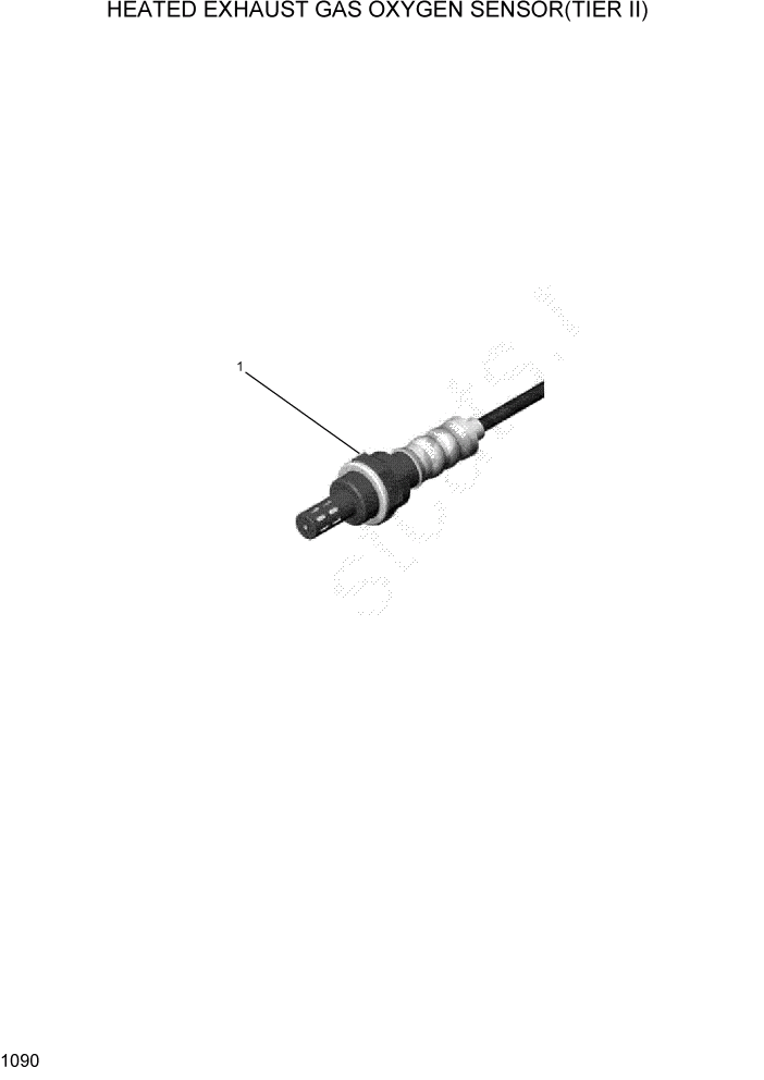 Схема запчастей Hyundai HLF20/HLF25/HLF30C-5 - PAGE 1090 HEATED EXHAUST GAS O2 SENSOR(TIER II) СИСТЕМА ДВИГАТЕЛЯ