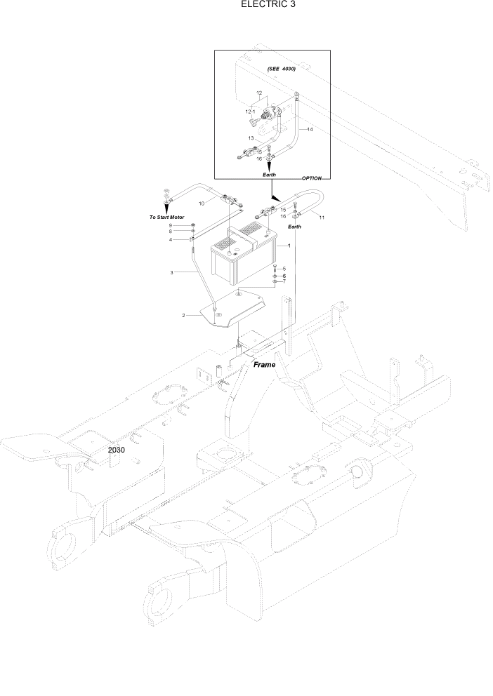 Схема запчастей Hyundai HLF20/HLF25/HLF30C-2 - PAGE 2030 ELECTRIC 3 ЭЛЕКТРИЧЕСКАЯ СИСТЕМА