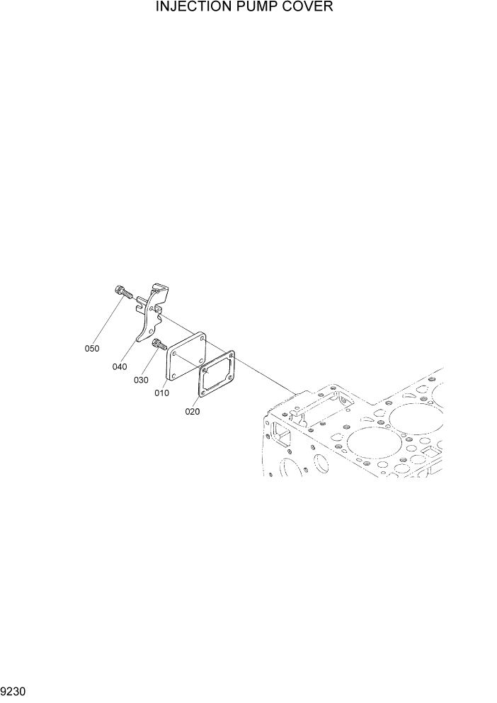 Схема запчастей Hyundai HSL650-7 - PAGE 9230 INJECTION PUMP COVER ДВИГАТЕЛЬ БАЗА