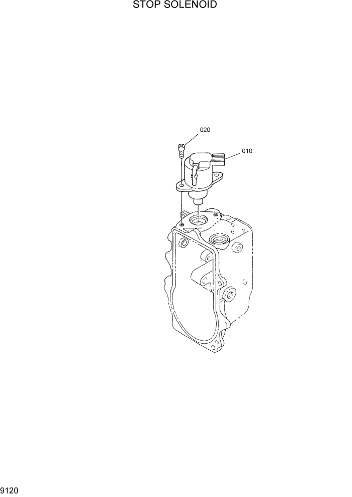 Схема запчастей Hyundai HSL800-7 - PAGE 9120 STOP SOLENOID ДВИГАТЕЛЬ БАЗА