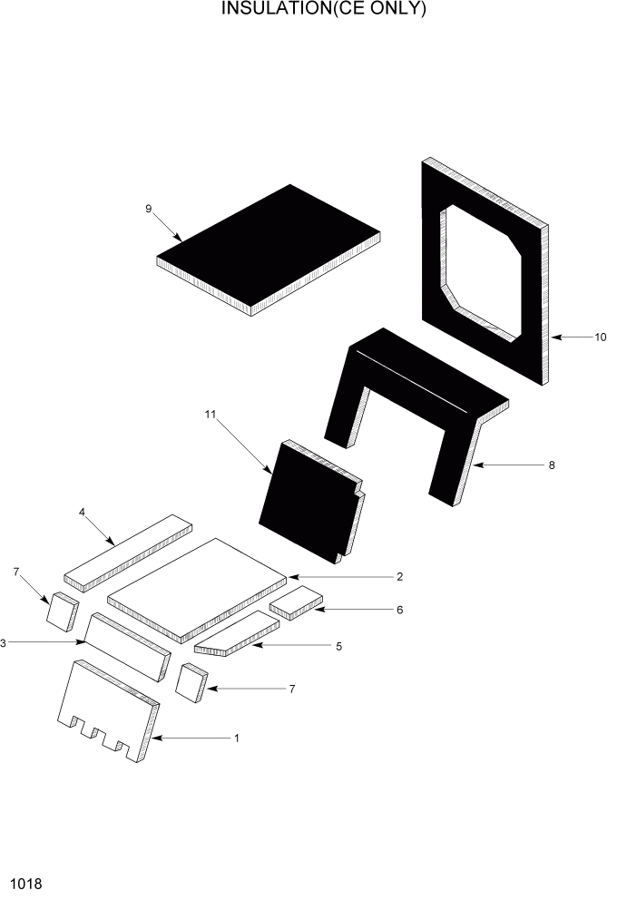 Схема запчастей Hyundai HSL400T - PAGE 1018 INSULATION(CE ONLY) ГЛАВНАЯ РАМА