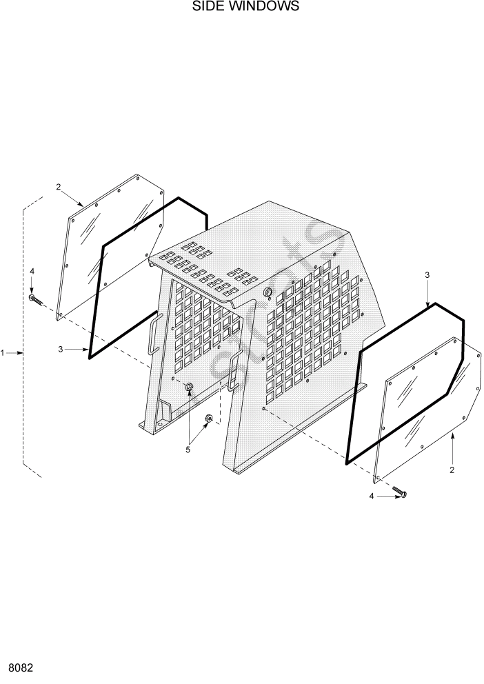 Схема запчастей Hyundai HSL400T - PAGE 8082 SIDE WINDOWS ДОПОЛНИТЕЛЬНОЕ ОБОРУДОВАНИЕ И РУКОВОДСТВА