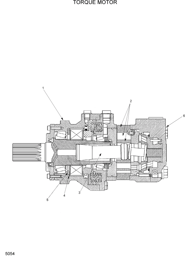 Схема запчастей Hyundai HSL680T - PAGE 5054 TORQUE MOTOR ГИДРОСТАТИЧЕСКАЯ СИСТЕМА ПРИВОДОВ