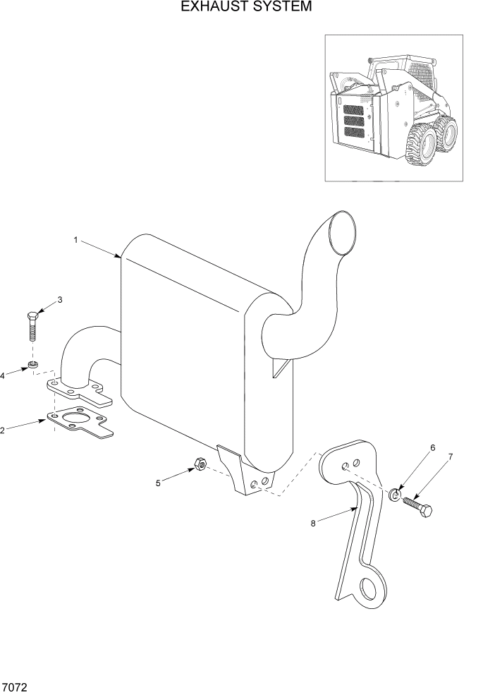 Схема запчастей Hyundai HSL960T - PAGE 7072 EXHAUST SYSTEM ДВИГАТЕЛЬ ОБОРУДОВАНИЕ