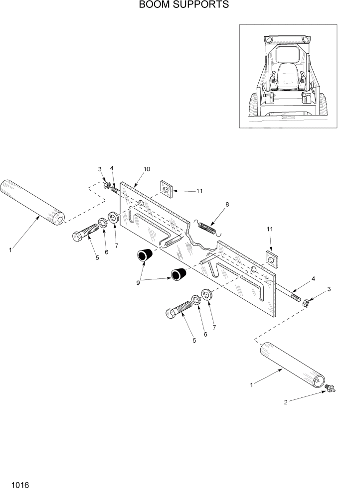 Схема запчастей Hyundai HSL1200T - PAGE 1016 BOOM SUPPORTS ГЛАВНАЯ РАМА