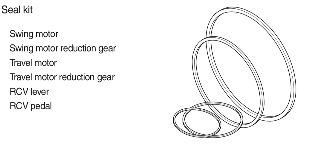 Схема запчастей Hyundai R80-7 - Seal kit (р/к общие) Seal kit (ремкомплекты)