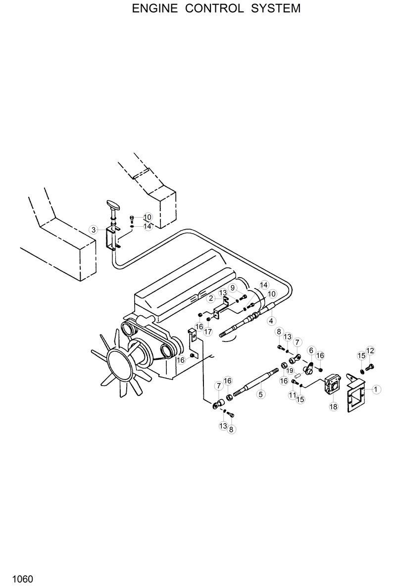 Схема запчастей Hyundai R130LC - ENGINE CONTROL SYSTEM 