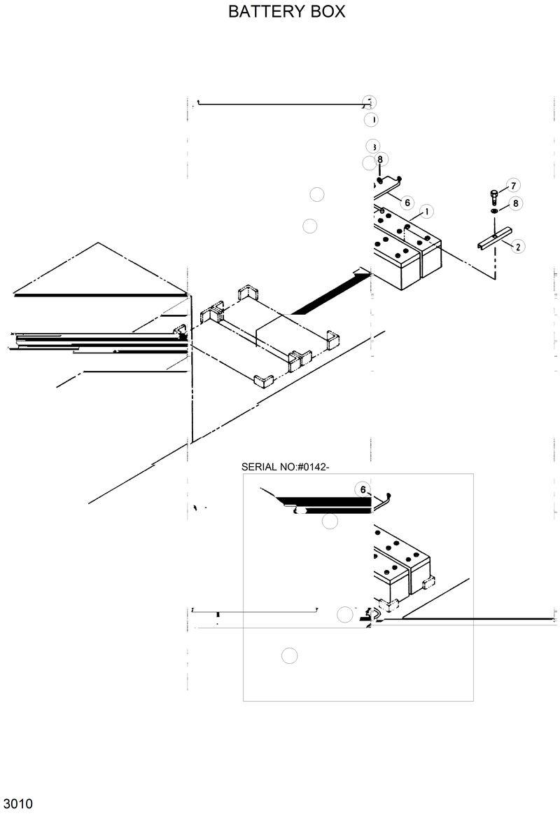 Схема запчастей Hyundai R130LC - BATTERY BOX 