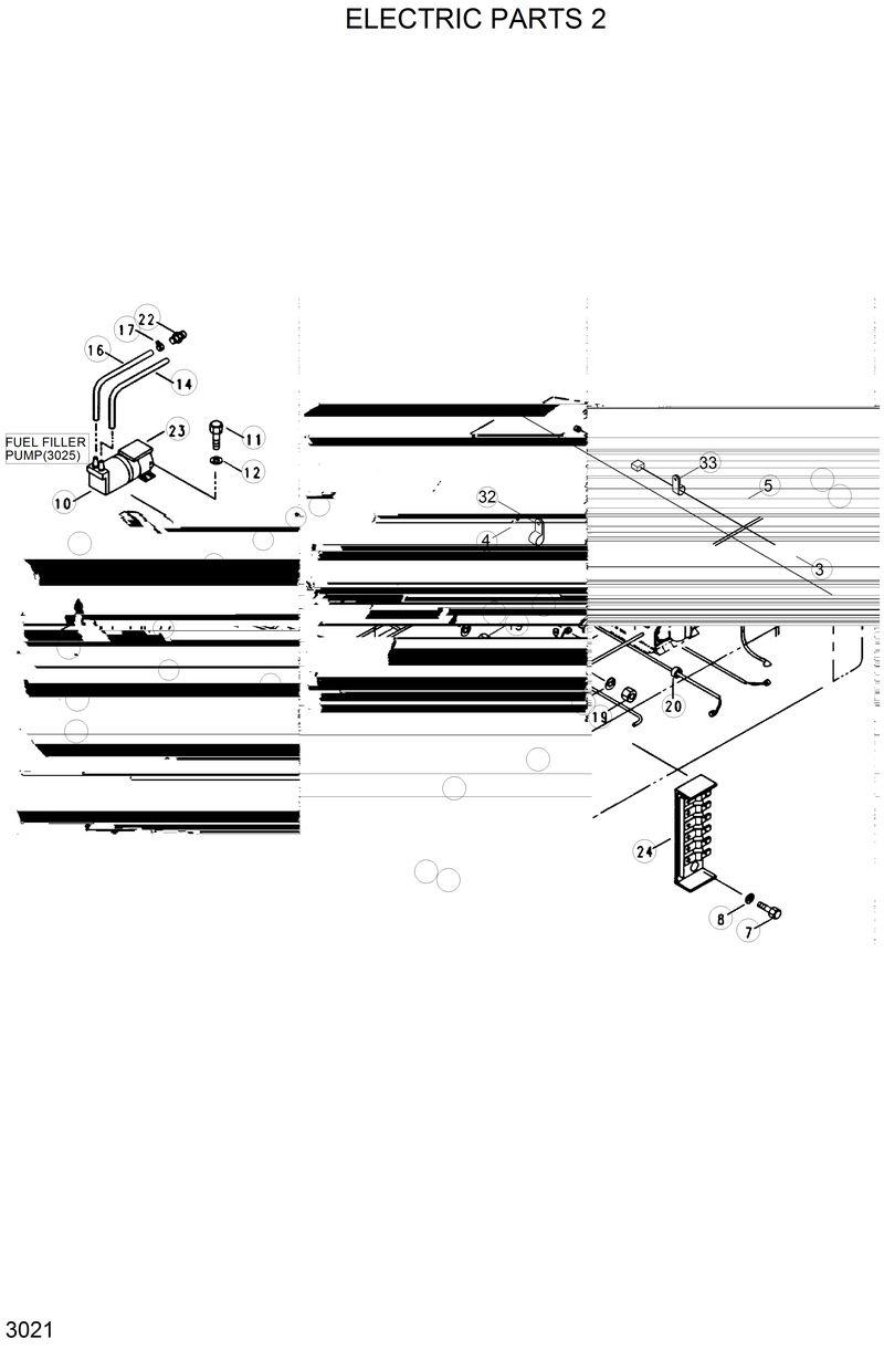 Схема запчастей Hyundai R130LC - ELECTRIC PARTS 2 