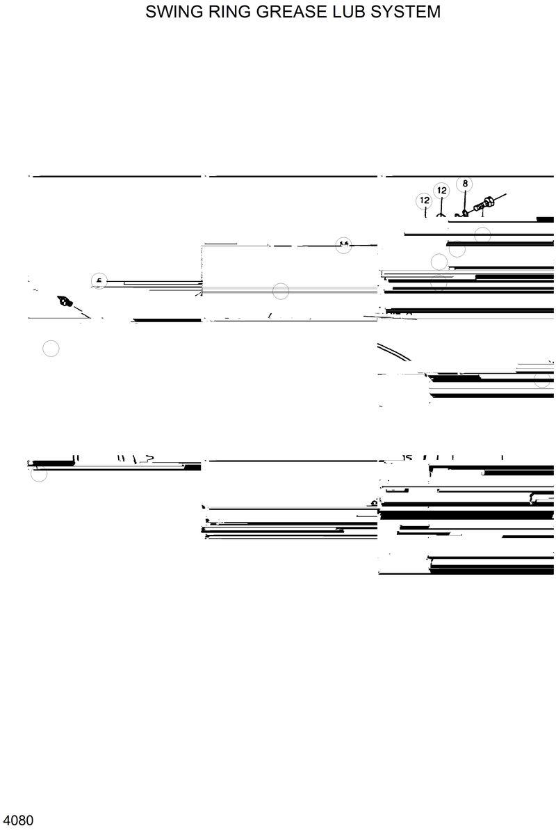 Схема запчастей Hyundai R130LC - SWING RING GREASE LUB SYSTEM 