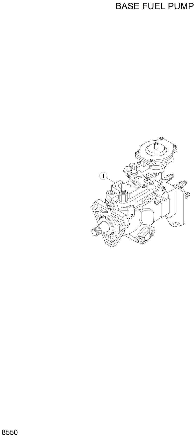 Схема запчастей Hyundai R130LC - BASE FUEL PUMP 