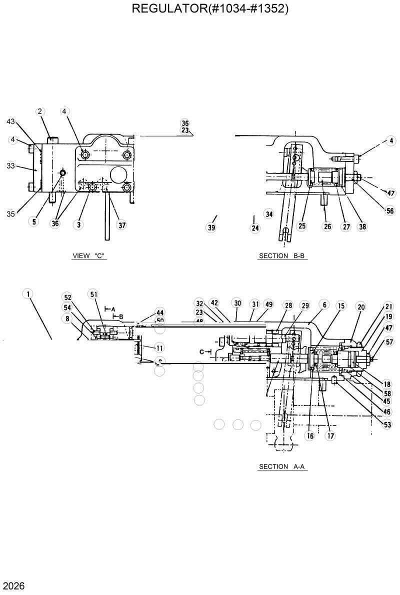 Схема запчастей Hyundai R200LC - REGULATOR(#1034-#1352) 