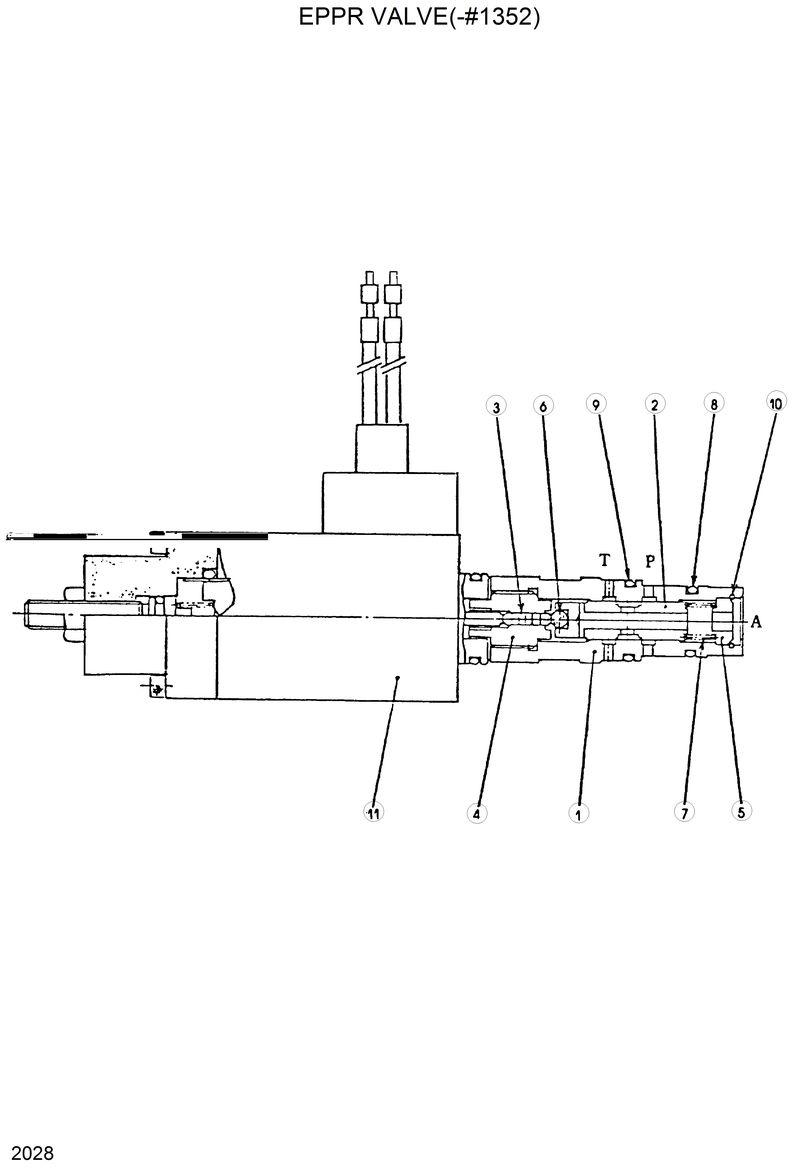 Схема запчастей Hyundai R200LC - EPPR VALVE(-#1352) 