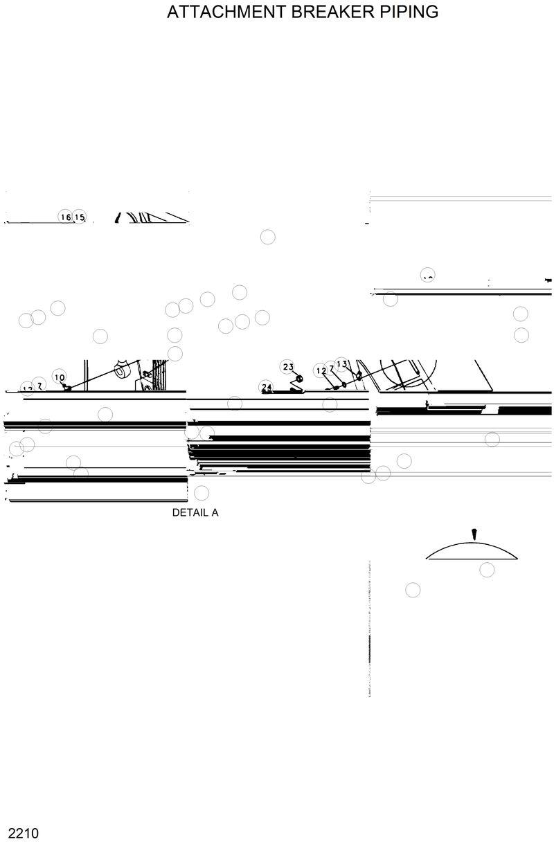 Схема запчастей Hyundai R200LC - ATTACH BREAKER PIPING 