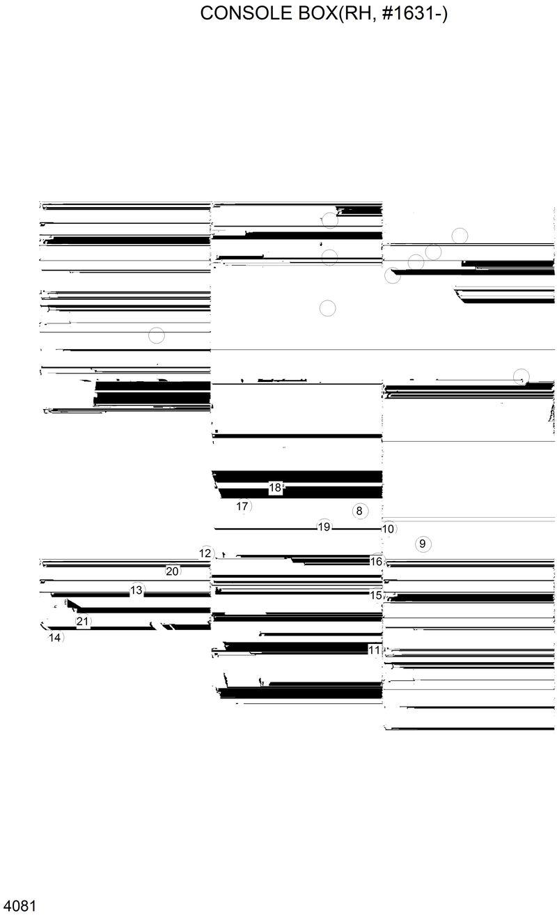 Схема запчастей Hyundai R200LC - CONSOLE BOX (RH, #1631-) 