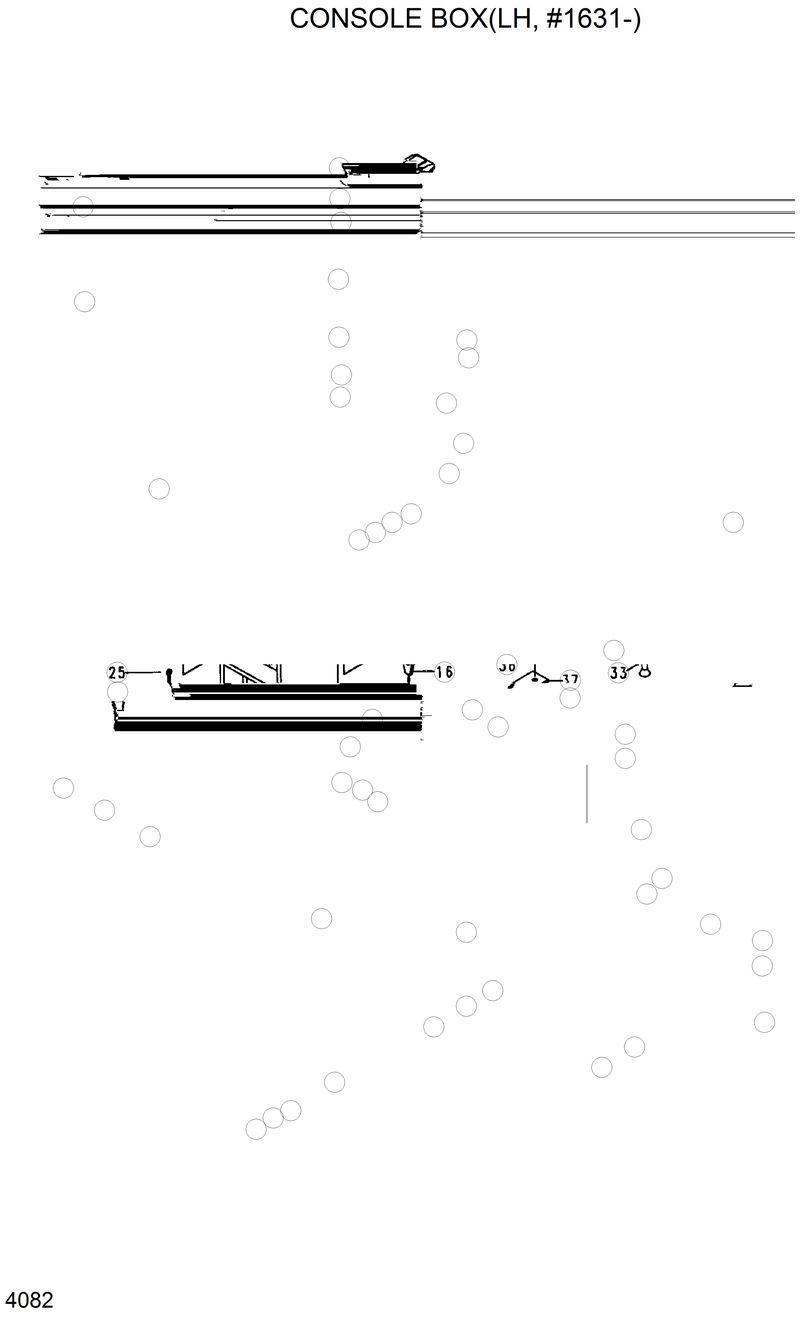 Схема запчастей Hyundai R200LC - CONSOLE BOX (LH, #1631-) 