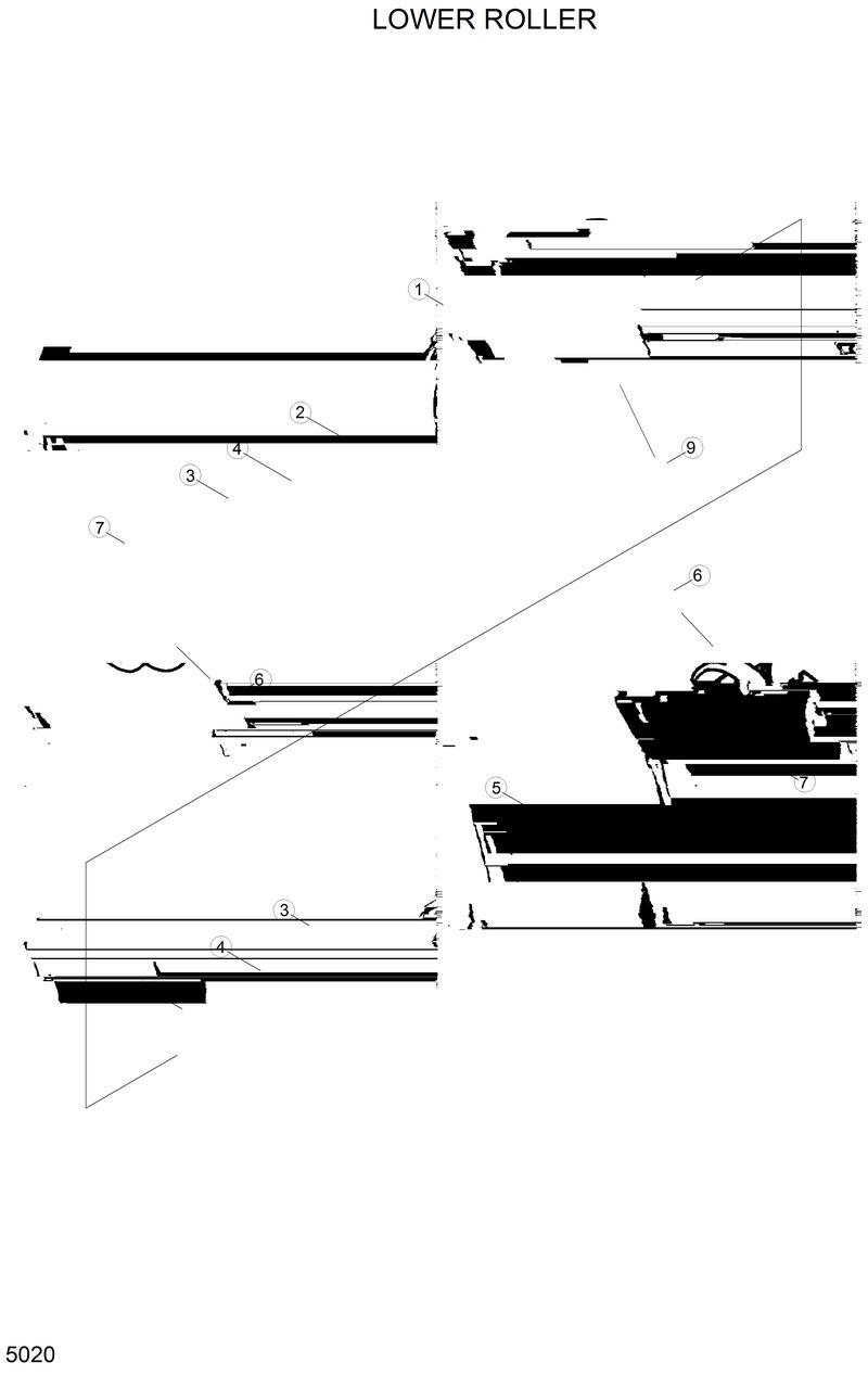 Схема запчастей Hyundai R200LC - LOWER ROLLER 