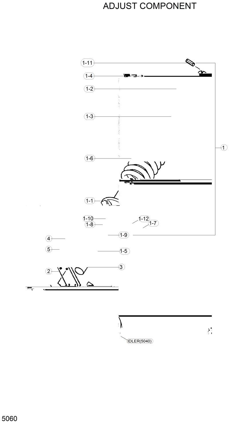 Схема запчастей Hyundai R200LC - ADJUST COMPONENT 