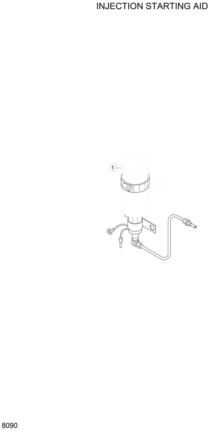 Схема запчастей Hyundai R200LC - INJECTION STARTING AID 