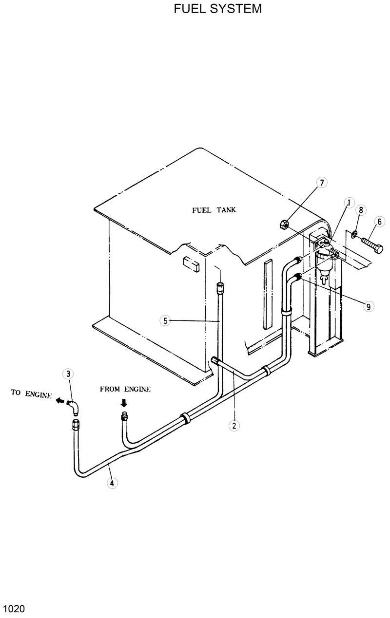 Схема запчастей Hyundai R280LC - FUEL SYSTEM 