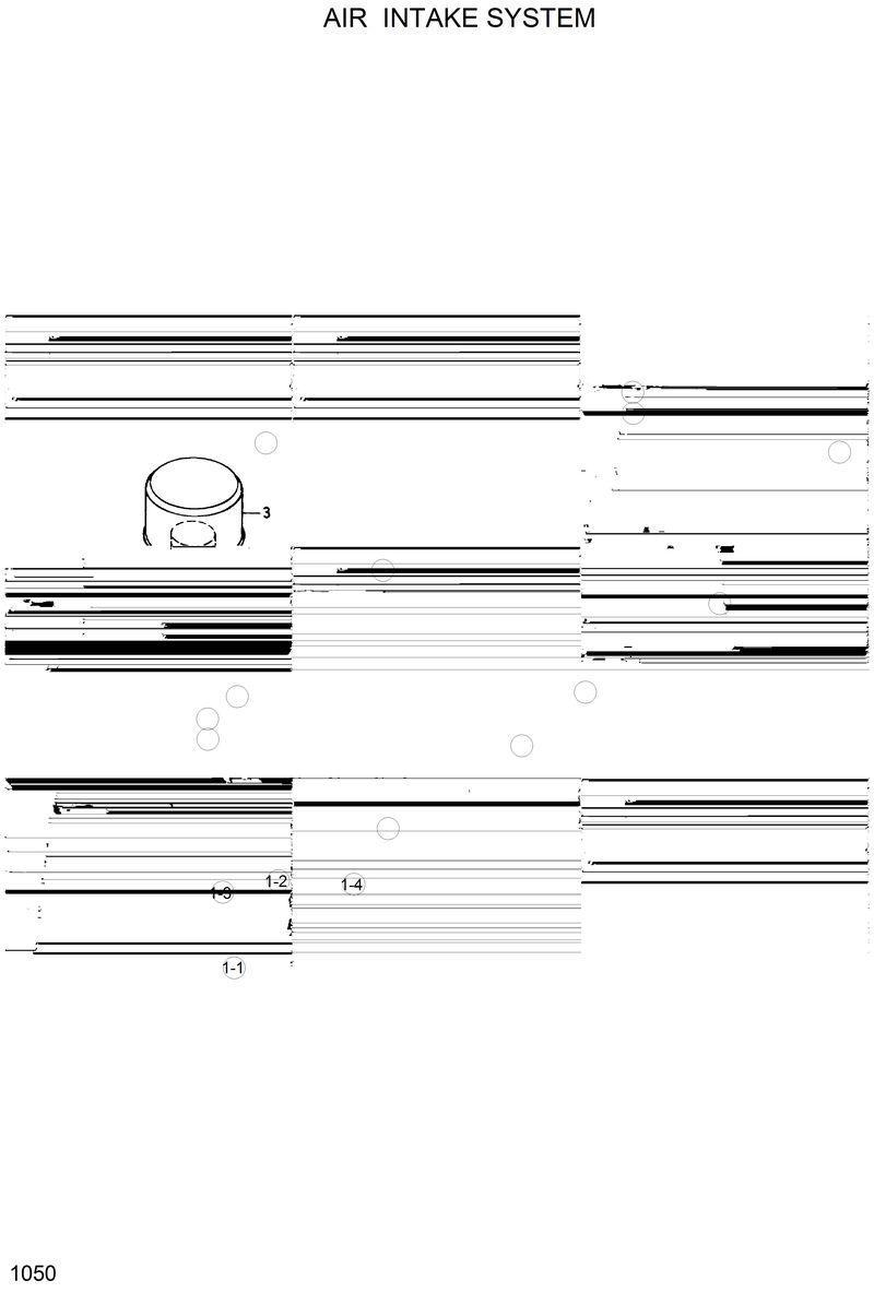 Схема запчастей Hyundai R280LC - AIR INTAKE SYSTEM 
