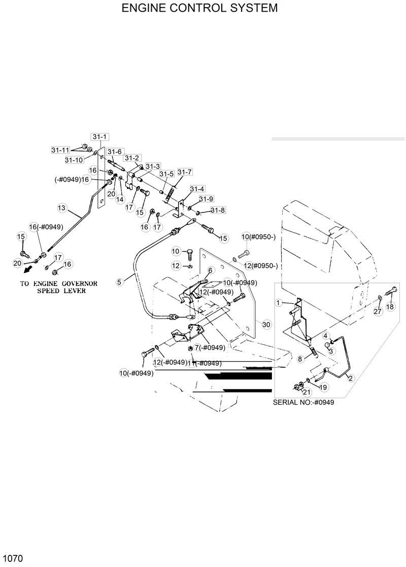 Схема запчастей Hyundai R280LC - ENGINE CONTROL SYSTEM 