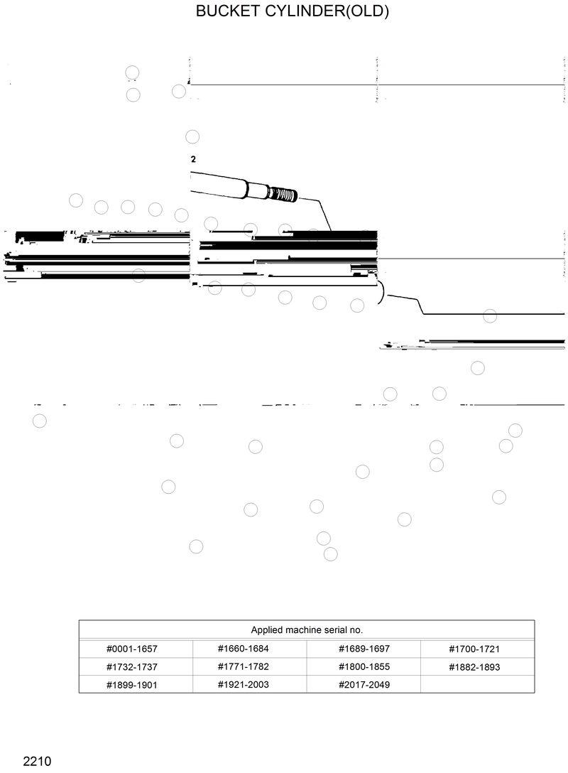 Схема запчастей Hyundai R280LC - BUCKET CYLINDER(OLD) 