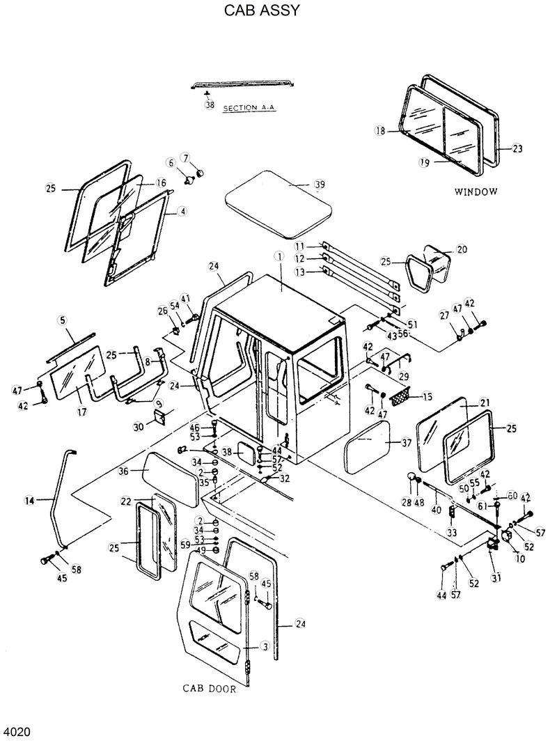 Схема запчастей Hyundai R280LC - CAB ASSY 