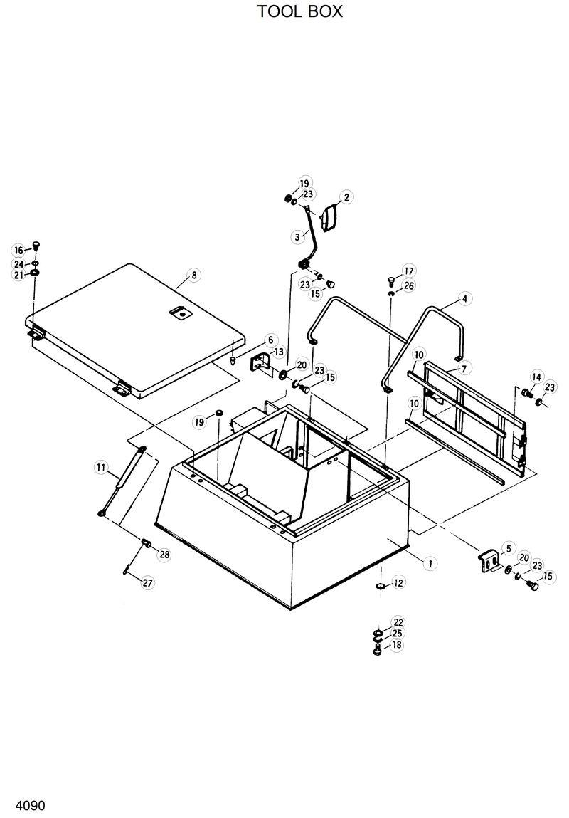 Схема запчастей Hyundai R280LC - TOOL BOX 