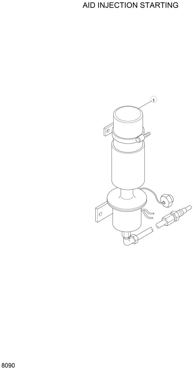 Схема запчастей Hyundai R280LC - AID INJECTION STARTING 