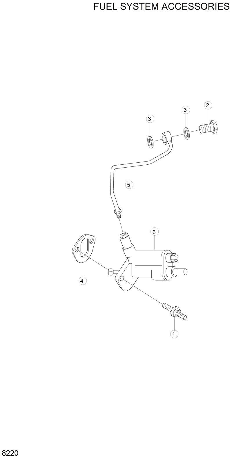 Схема запчастей Hyundai R280LC - FUEL SYSTEM ACCSSORIES 