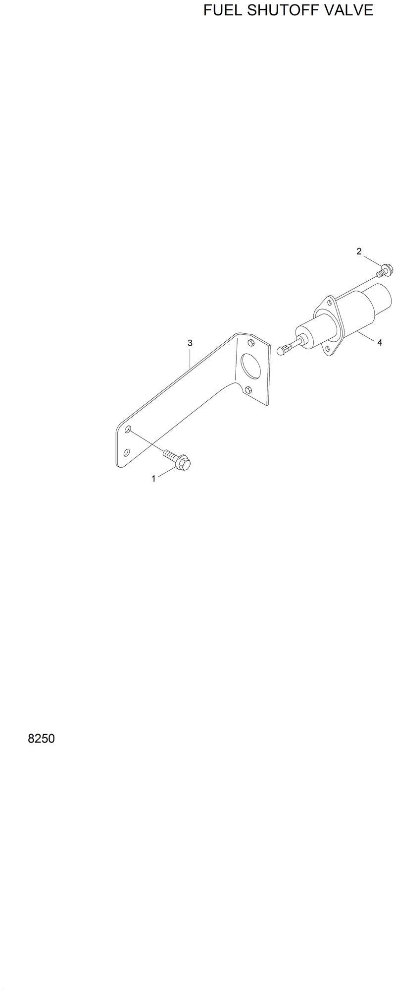 Схема запчастей Hyundai R280LC - FUEL SHUTOFF VALVE 