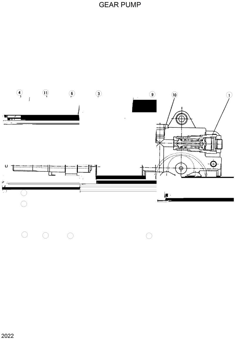 Схема запчастей Hyundai R290LC - GEAR PUMP 