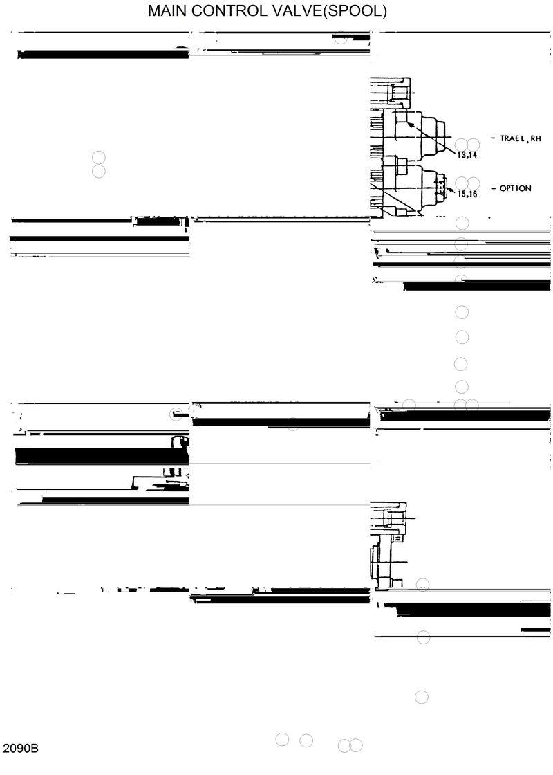 Схема запчастей Hyundai R290LC - MAIN CONTROL VALVE(SPOOL) 