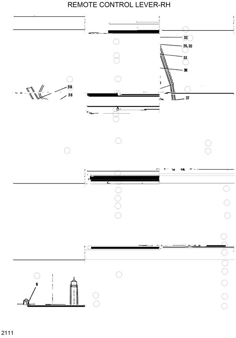 Схема запчастей Hyundai R290LC - REMOTE CONTROL LEVER(RH) 