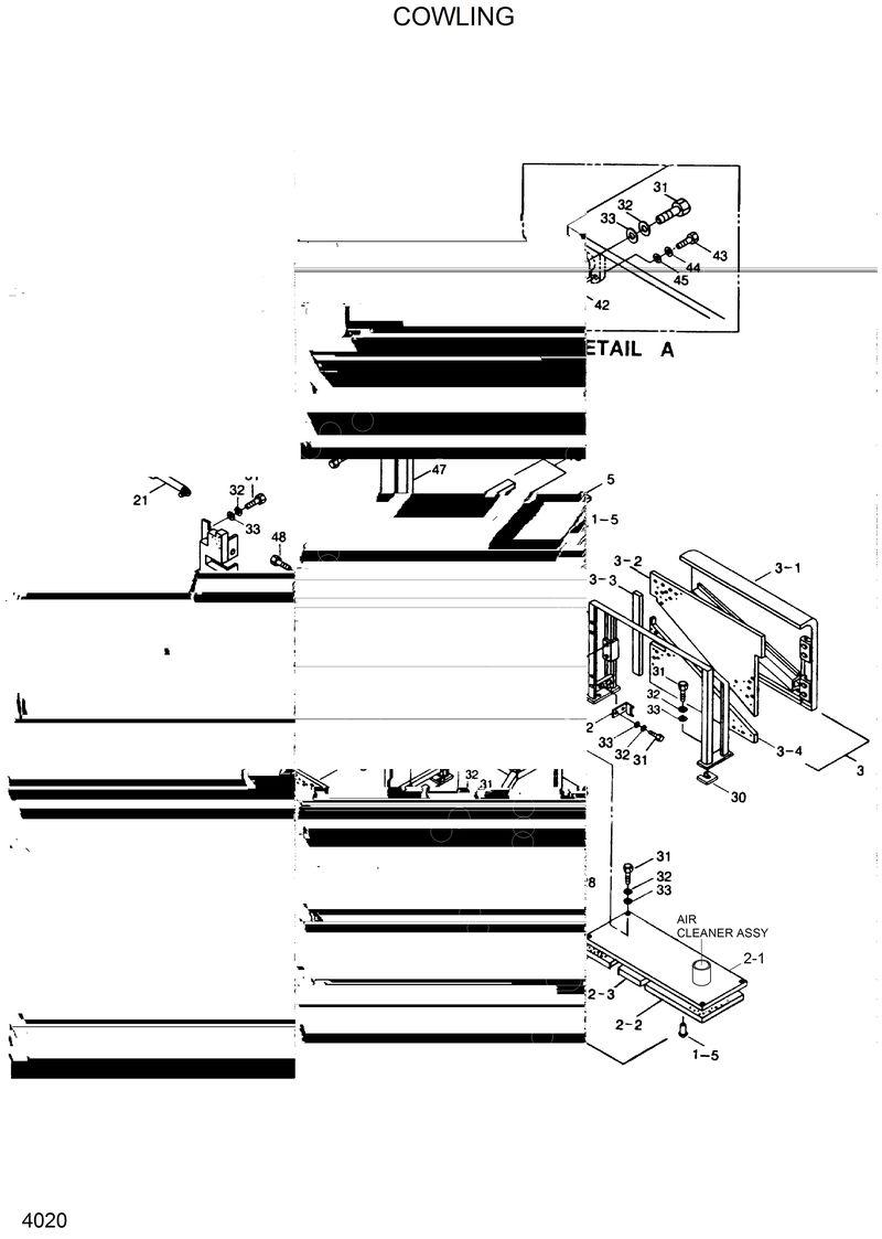 Схема запчастей Hyundai R290LC - COWLING 