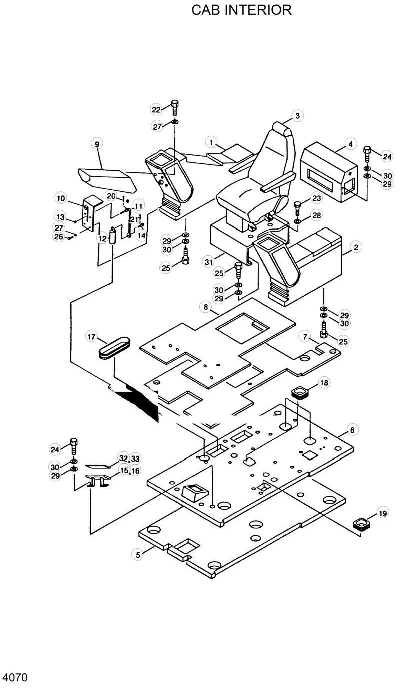 Схема запчастей Hyundai R290LC - CAB INTERIOR 