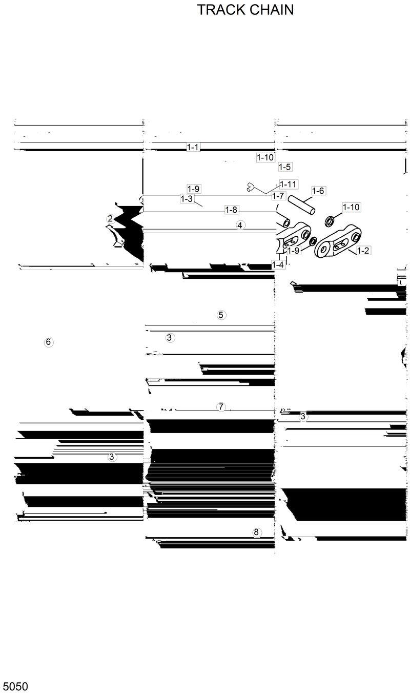 Схема запчастей Hyundai R290LC - TRACK CHAIN 