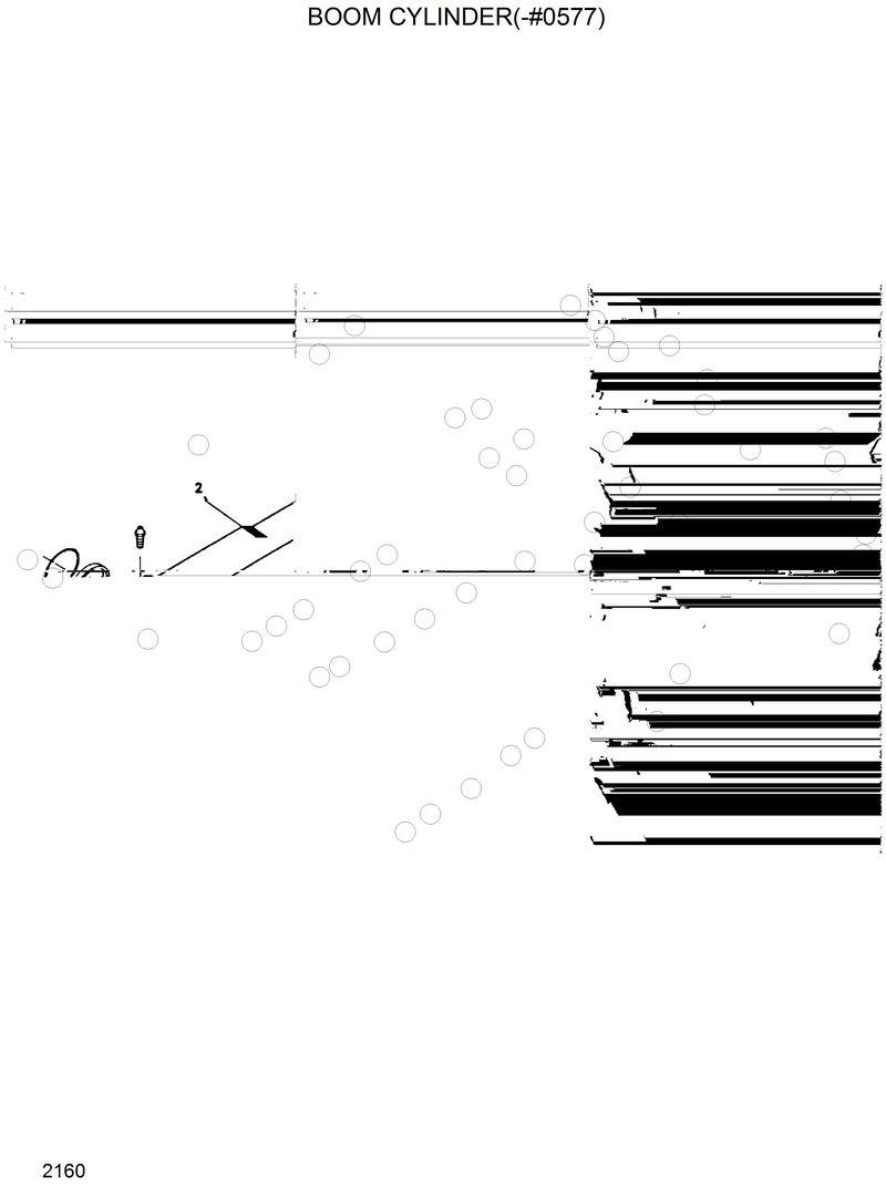 Схема запчастей Hyundai R320LC - BOOM CYLINDER(-#0577) 