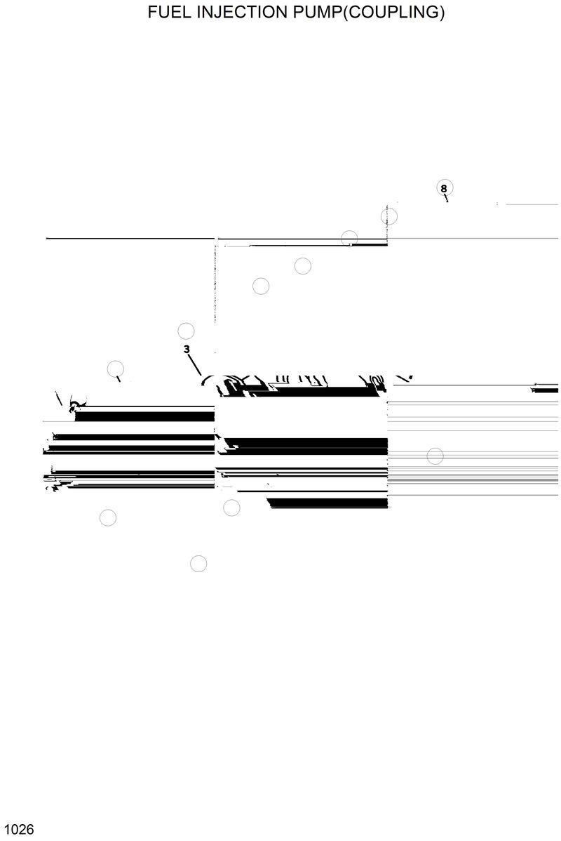 Схема запчастей Hyundai R420 - FUEL INJECTION PUMP(COUPLING) 