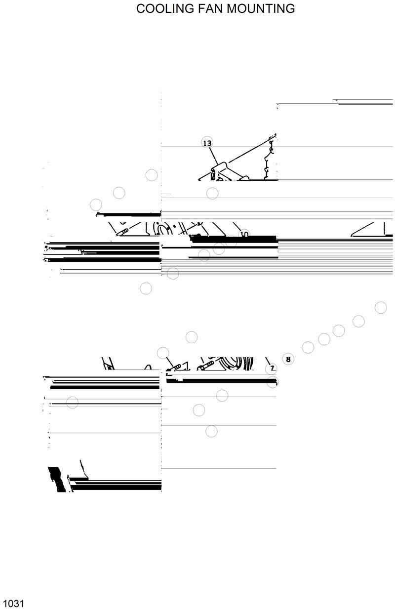 Схема запчастей Hyundai R420 - COOLING FAN MOUNTING 